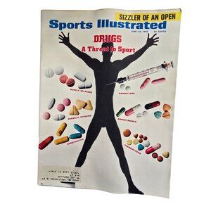 Vintage Sports Illustrated Magazine June 23, 1969, Collectors Drug Awareness Iss